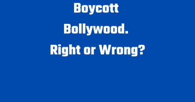 Boycott Bollywood. Right or Wrong (1)